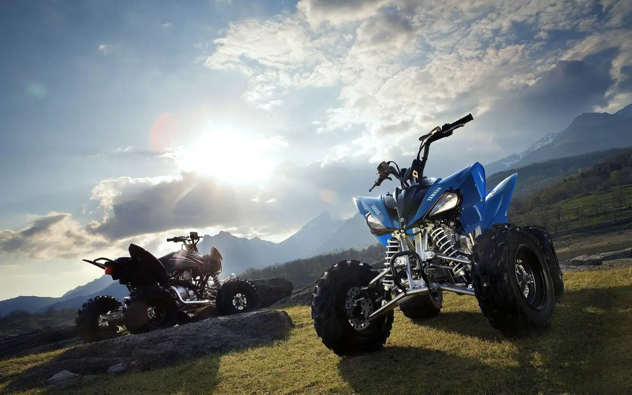 Sport quads prepared for off-road use